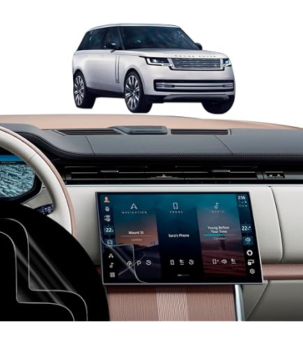 Pellicola Protettiva In TPU Per Schermo Navigatore Land Rover Range Rover Sport 2024-2025, Trasparente 99% E Antigraffio