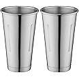 OCS Parts 7-Inch Stainless Steel Malt and Milkshake Mixing Cup | 30 Ounce Professional Milkshake Cups for Home and Commercial Use (2)