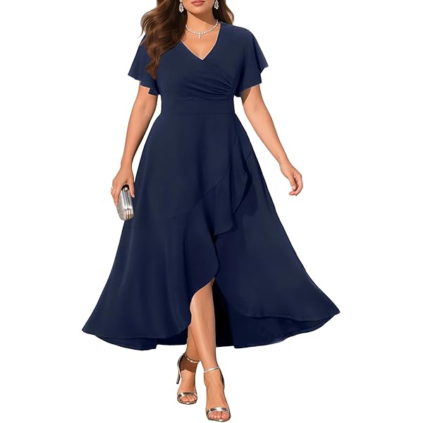 J Kara Womens Scoop Neck 3/4 Sleeves Long Dress For Women J KARA