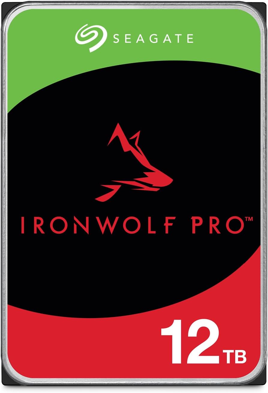 Seagate IronWolf Pro 12TB NAS HDD CMR 3.5 In SATA 6Gb/s 7200 RPM 256MB