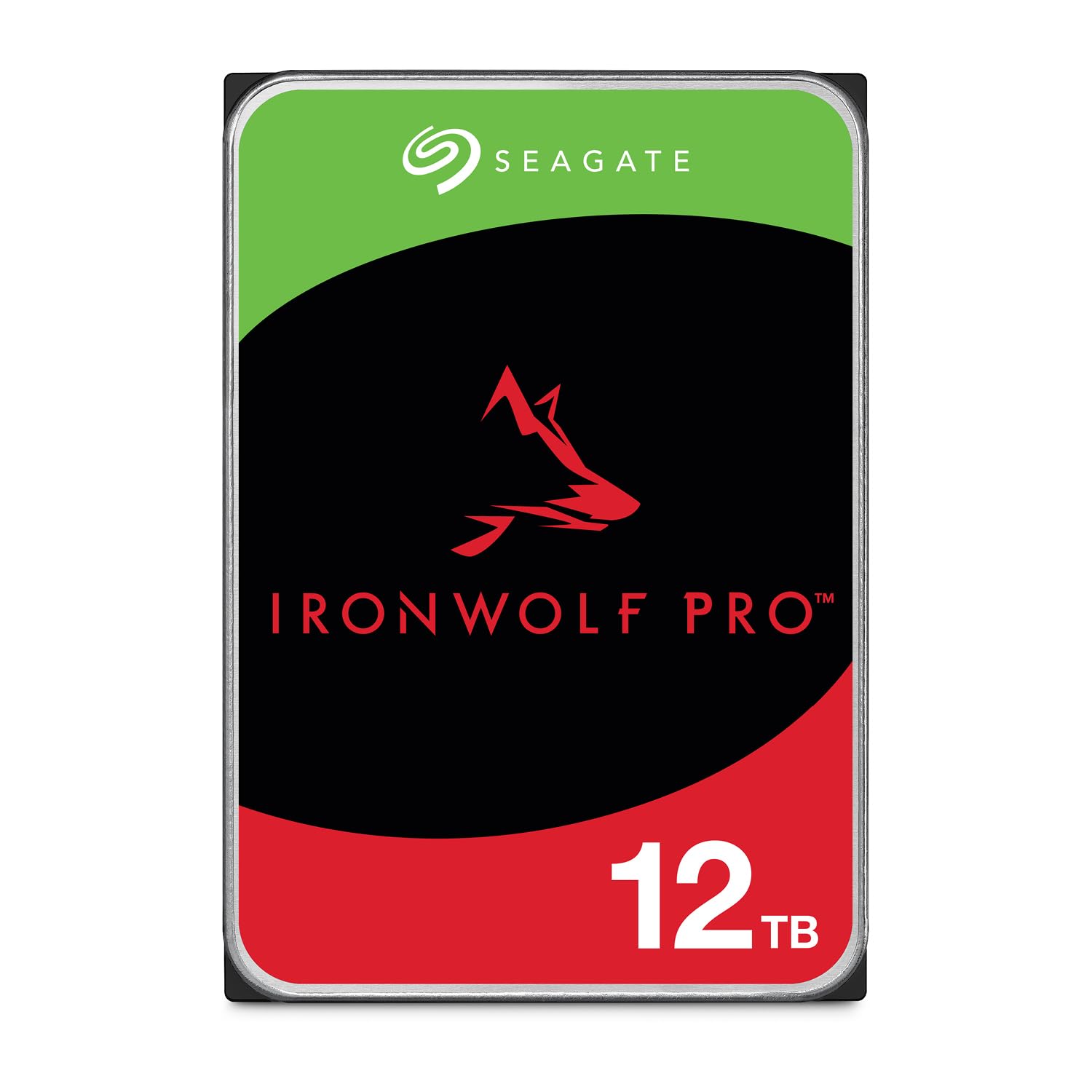 Photo 1 of Seagate IronWolf Pro, 12 TB, Enterprise NAS Internal HDD –CMR 3.5 Inch, SATA 6 Gb/s, 7,200 RPM, 256 MB Cache for RAID Network Attached Storage (ST12000NT001)