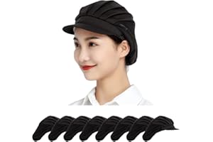 Jaspfct 1pc/4pcs Chef Hats-Kitchen Baker Cooking Hair Nets Food Service Caps for Adults