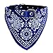 Howstar Pet Neckerchief, Adjustable Puppy Collar Dog Bandana Scarf Doggy Necklace (M, Blue)