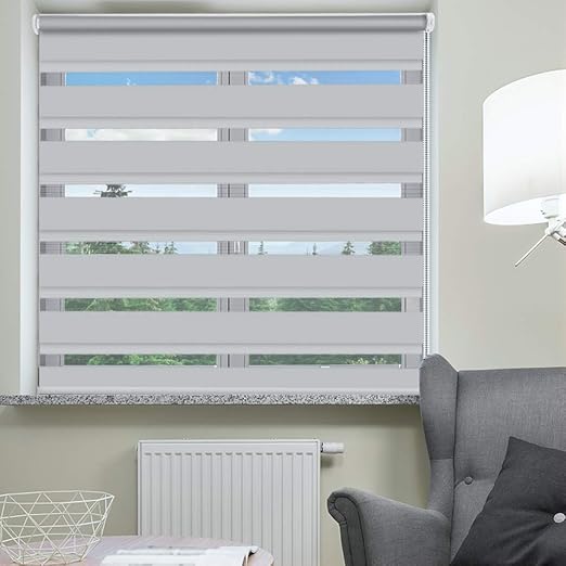 Amazon Com Seeye Zebra Shade Blinds Horizontal Window Curtain Day