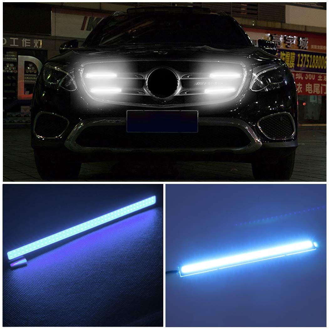 Icblue Amon Tech 6Pcs Waterproof Car COB LED Lights 12V Car Daytime Running Lights Lamp LED