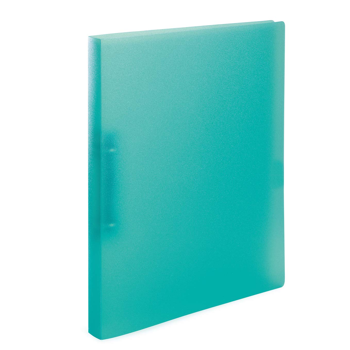HERMA Ring Binder Translucent in Turquoise, A4, 25 mm Spine, Slim 2-Ring Binder Made of Plastic