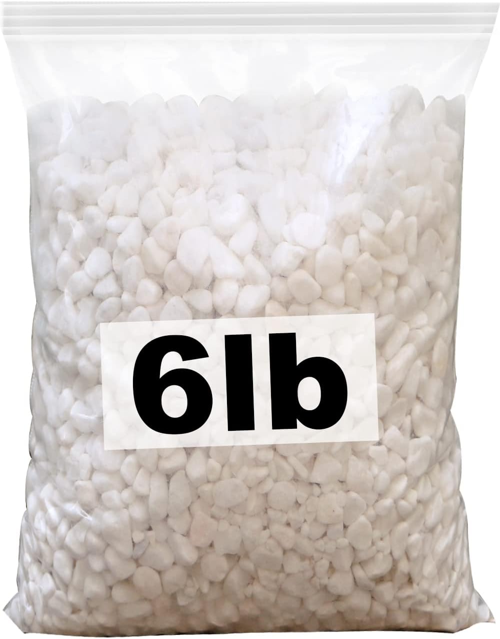 Hardscaping Materials - Bonsai White Rocks 6lbs Cactus and Succulent DIY Gravel Small Decorative Polished Little Pebbles Indoor Houseplants Pot Mini Stones Vase Fillers for Terrariums, Fairy Garden, Top Dressing, Crafts