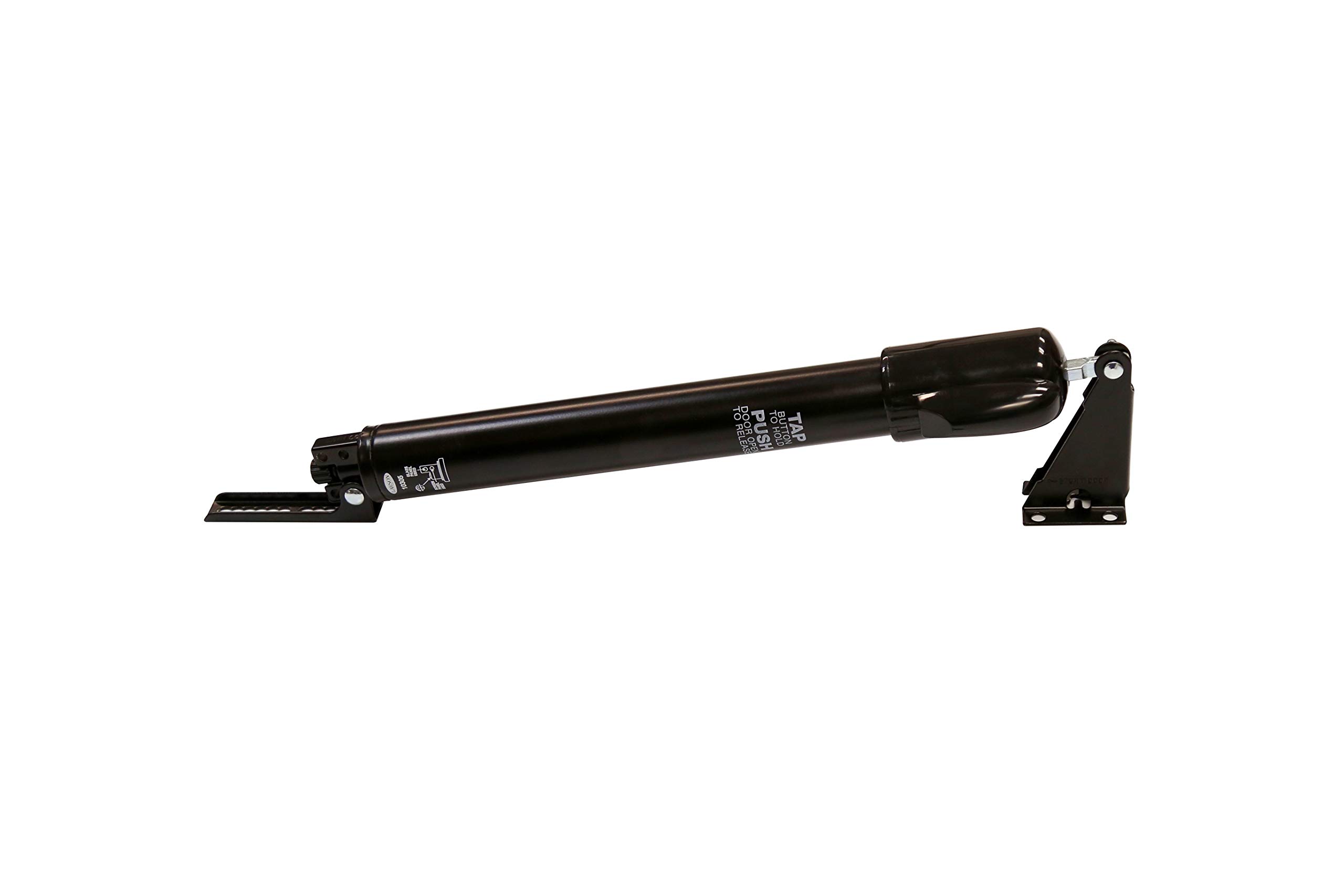Photo 1 of LARSON Certified Black Storm Door Piston Hold-Open Kit, Storm Door Closer can Hold Door Open for Hands Free Access