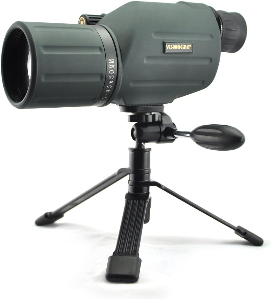 Visionking 15-45x50 Tactical Waterproof Bak4 Spotting Scope Monoculars Telescopes Color Green