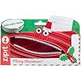 ZIPIT Christmas Monster Pencil Case for Kids | Christmas Themed Holiday Gift for Kids | Pencil Bag for Boys & Girls (Red)