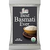 Organic Basmati Rice 10 LB Bag - Pure, Long, Premium Quality from India - By Jiva Organics