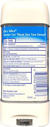 Dry Idea Advanced Clear Gel Anti-Perspirant Deodorant Powder Fresh 3oz Pack of 6 view 3
