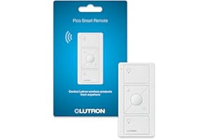 Lutron Pico Smart Remote Control for Caseta Smart Dimmer Switch | PJ2-3BRL-GWH-L01 | White