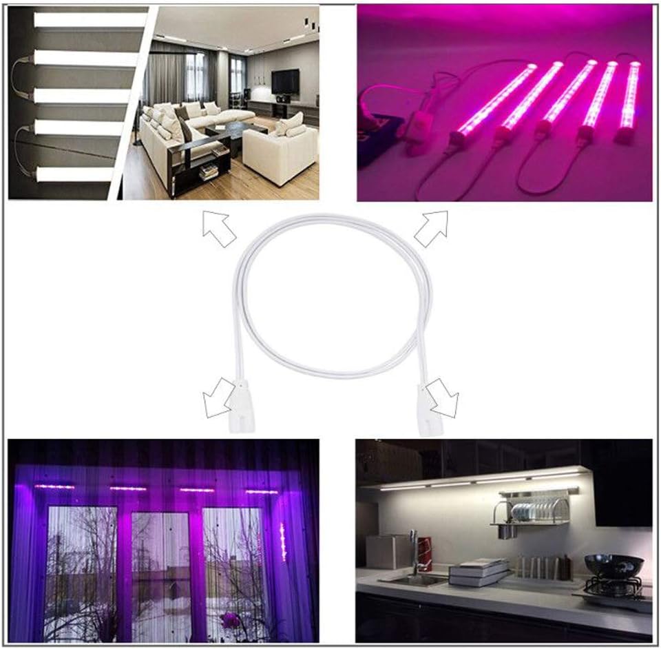 Led Pipe Extensions 2pcs 100cm/39inch Double End 2Pin LED Tube Connector Cable Extension ...