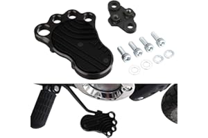KATIE DEVI Aluminum Alloy Brake Pedal Big Foot for Honda Monkey 125, Super Cub C125, Hunter Cub CT125, Grom, Dax 125 - Black, Rear, Street Bike