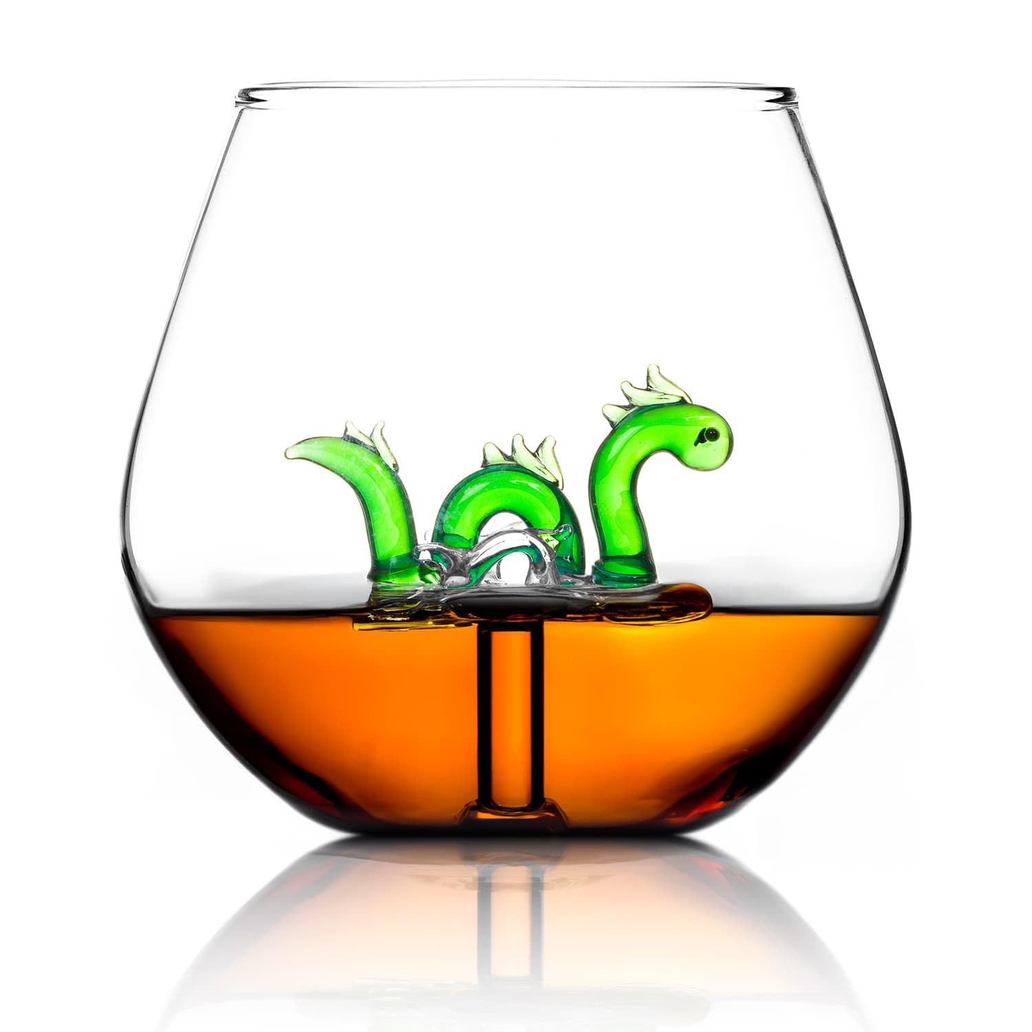 Bar Bespoke Mythical Loch Ness Monster Tumbler, Novelty Glassware, Generous Capacity