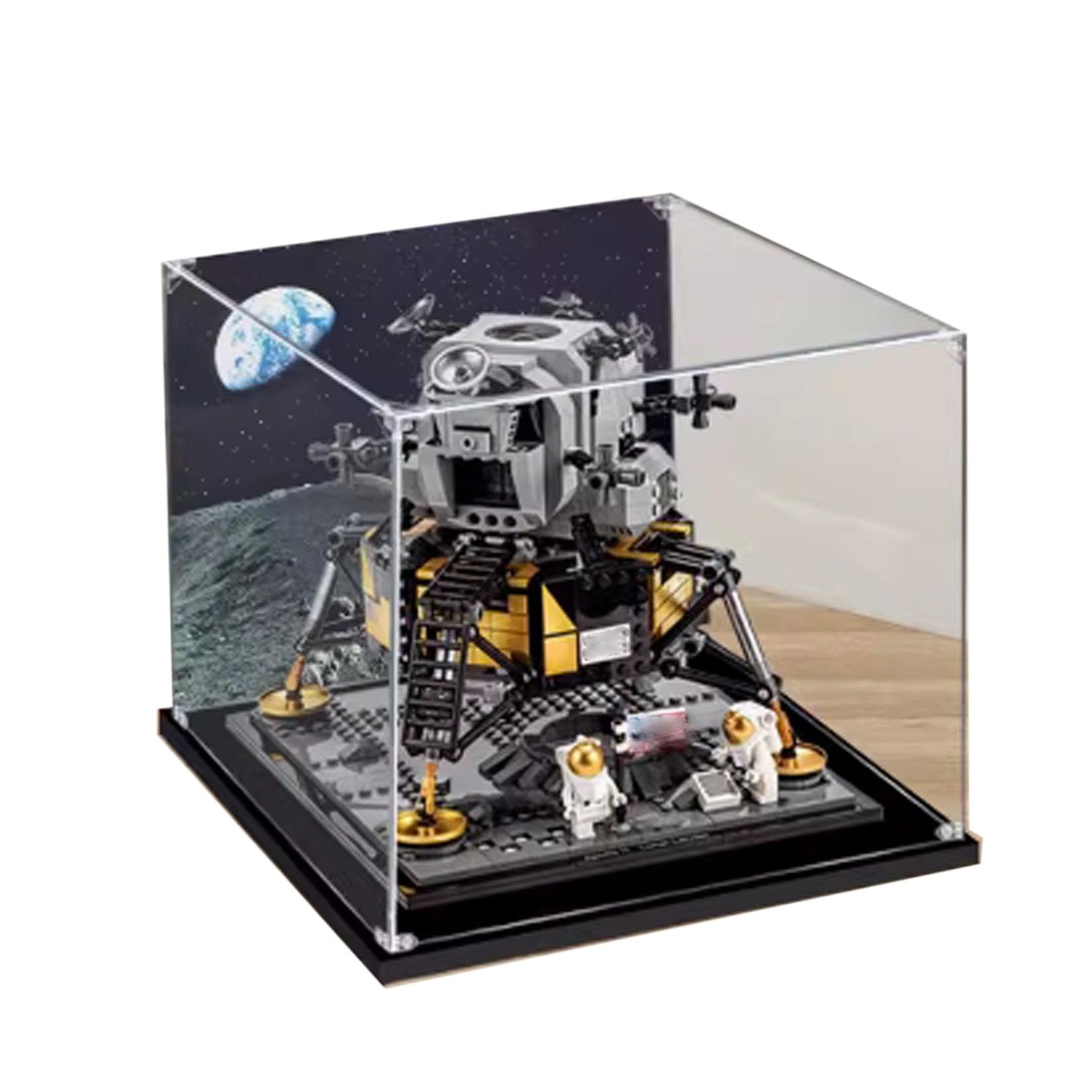 HAIWENFEIQI Acrylic Display Case for Lego Lunar