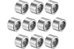 uxcell HK0808 Needle Roller Bearings 8mm Bore 12mm OD 8mm Width Chrome Steel Open End 10pcs