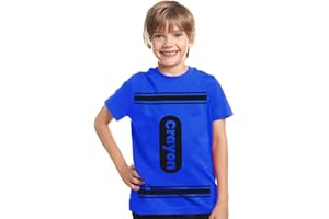 GREENMILL APPAREL Kids Crayon T Shirt Halloween Costume for Boys Girls | Group Idea | Unisex Tee XS-XL