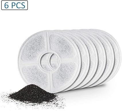 Docatgo Filtre De Rechange En Carbone Pour Fontaine Pour Animaux De Compagnie 6 Paquets Pour Distributeur Automatique Deau