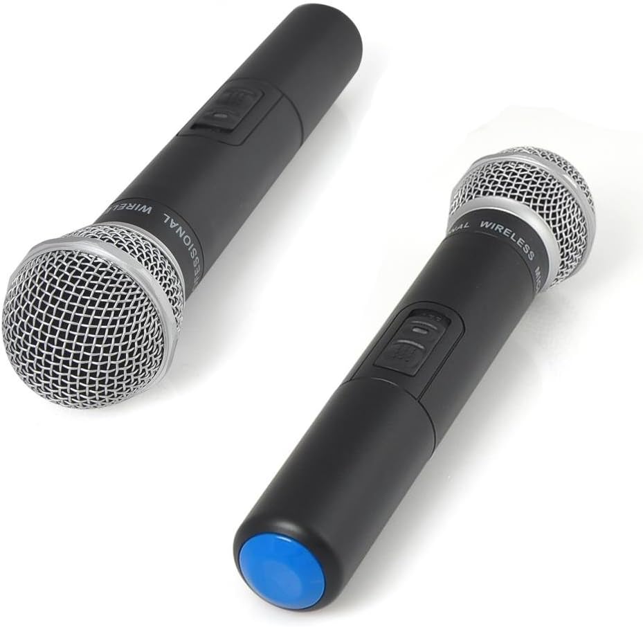 Updated Premium UHF Wireless Microphone - USB Microphone, UHF Microphone with USB Receiver for PC Computer and Laptop, Ideal for Podcasting, Voice-Over Projects, Karaoke & More - Pyle PUSBMIC50: Musical Instruments