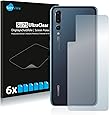 Savvies Schutzfolie für Huawei P20 Pro (Rückseite) [6er Pack] Folie Displayschutzfolie - Displayfolie klar