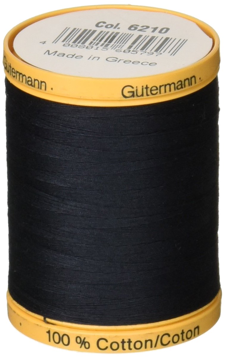 Gutermann 876 yd Natural Cotton Thread Solids, Midnight Blue