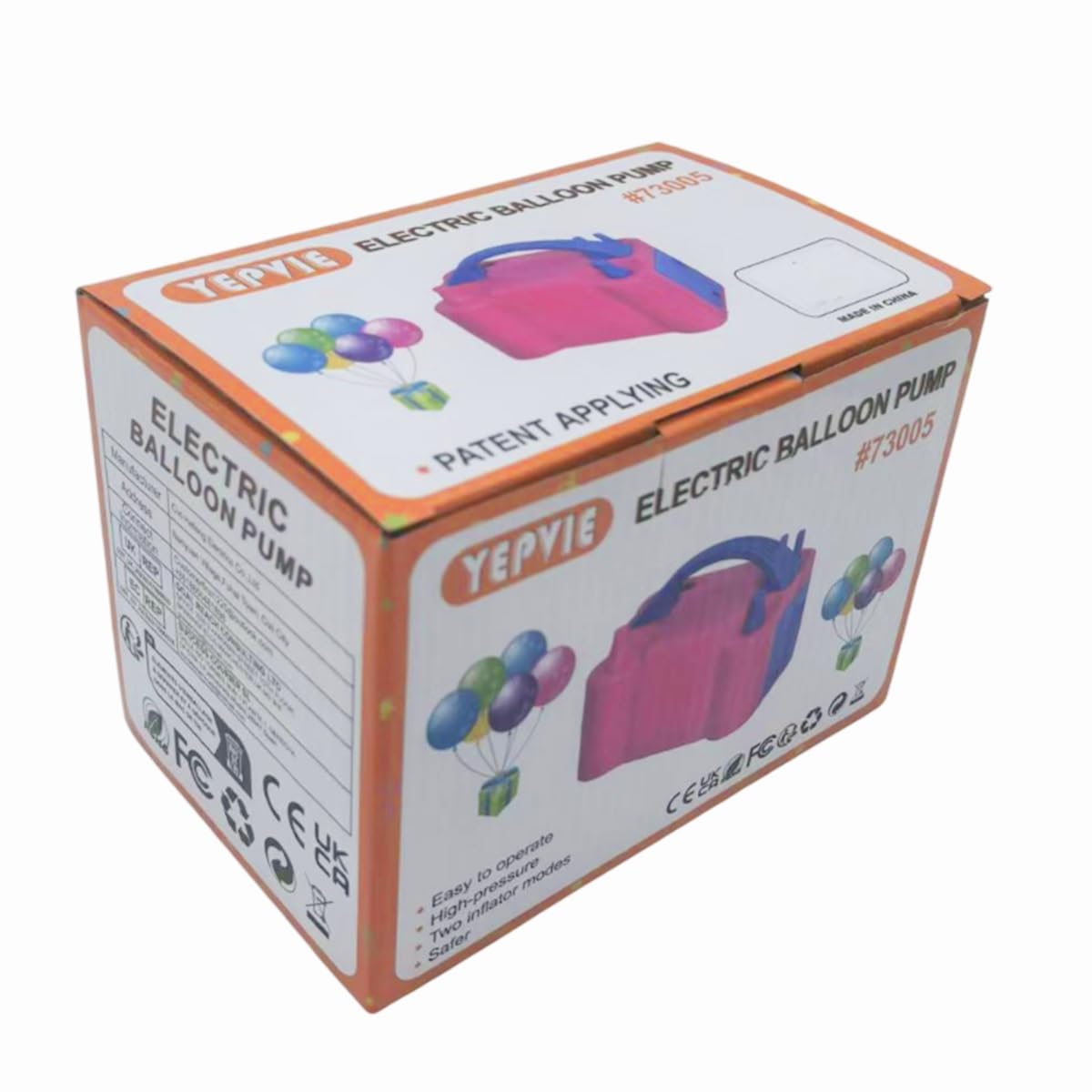 YEPVIE Electric Balloon Pump, Portable 2 Modes Balloon Blower Machine with 14 Balloon Arch Kits, Air Pump for Balloon, Balloon Inflator for Party Decoration