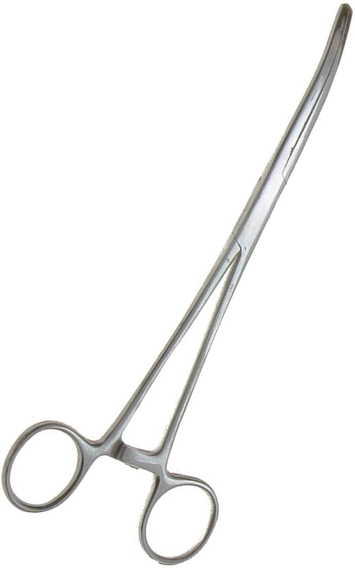 Apical Ultimate Hemostat Stainless Steel Self-Locking Straight & Curved Forceps, Ideal for Hobby Tools, Electronics, Fishing and Taxidermy (Curved, 6.25)