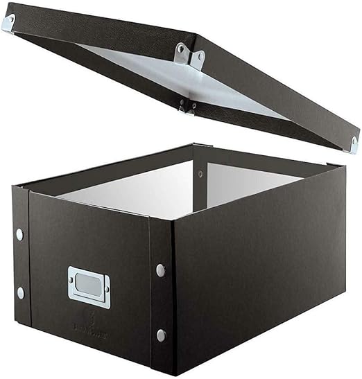 Amazon Com Black Plastic Good Storage Box Cd Vcd Disc Case Rack