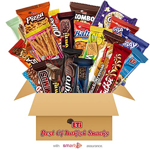 International Snacks Variety Pack - Assortment of Turkish Treats Box Chocolates Biscuits Cakes Crackers (Mix) - Thumbnail 3