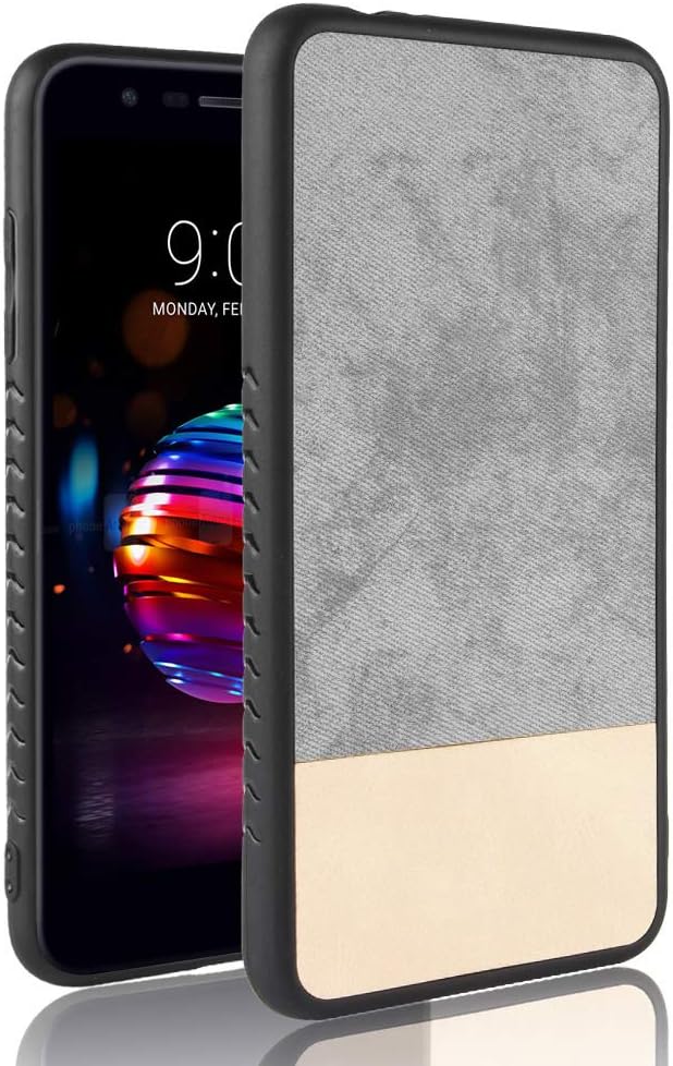 iHOY Asus Rog Phone 2 Case, Ultra Slim Thin Creative Special Designed Denim Fabric Double Color Thin Back Basic Case Shockproof Design Back Phone Cover for Asus Rog Phone 2