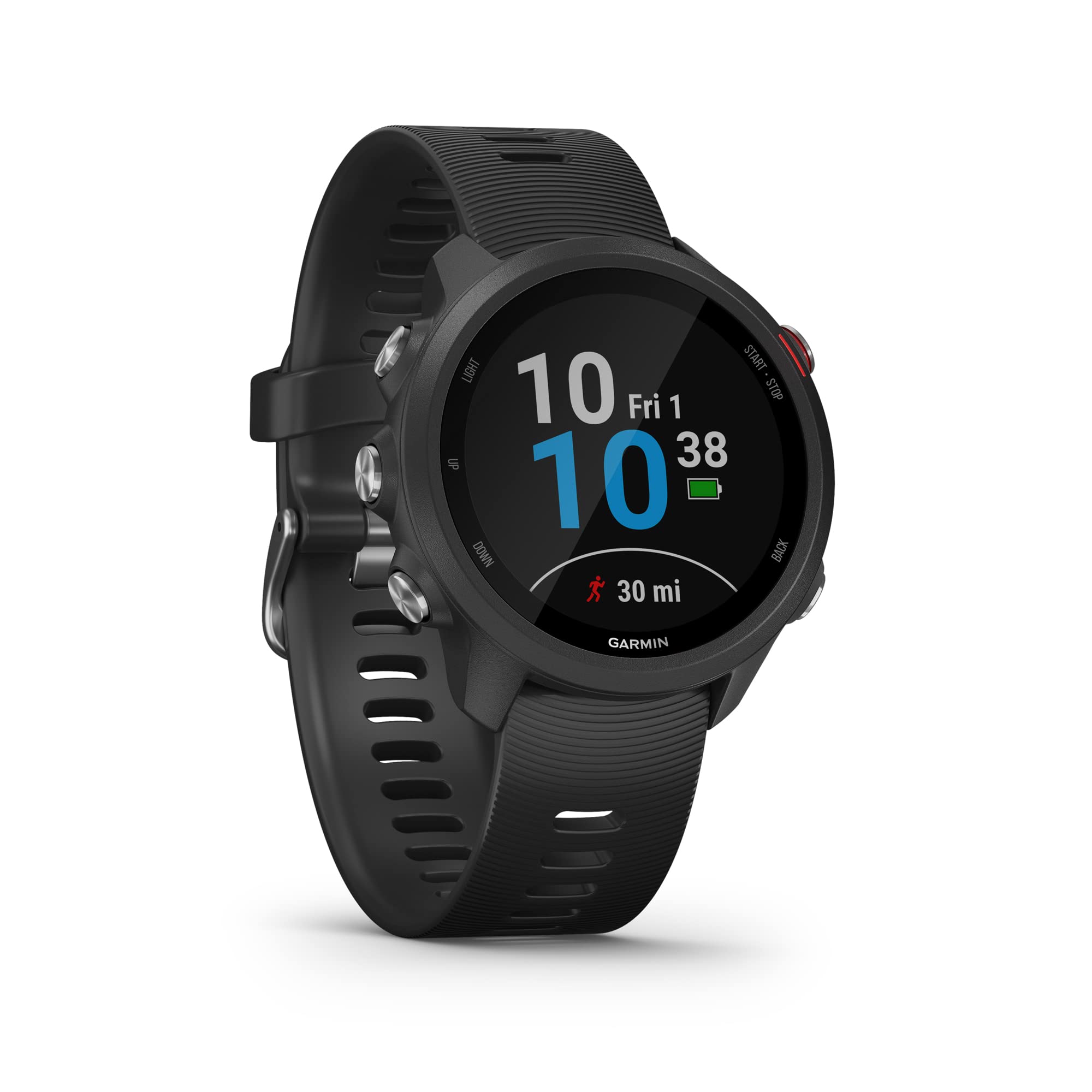 Garmin Unisex-Adult GPS Running Smartwatch, Black, One Size
