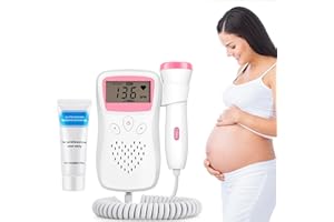 WORTRIBET Baby Monitor Heartbeat Pregnancy Accessories,Doppler Fetal Monitor Pregnancy Heartbeat for Home Use