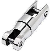 Laorde 316 Stainless Steel Boat Anchor Swivel Connector 1/4 inch - 5/16 inch and 3/8 inch - 1/2 inch Two/Three Section Marine Grade Heavy Duty Anchor Chain Swivel