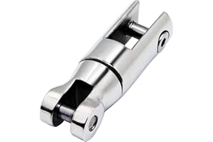 Laorde 316 Stainless Steel Boat Anchor Swivel Connector 1/4 inch - 5/16 inch and 3/8 inch - 1/2 inch Two/Three Section Marine Grade Heavy Duty Anchor Chain Swivel