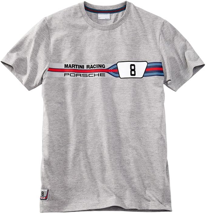 Porsche Driver’s Selection Martini Racing TShirt da Uomo, Grigio