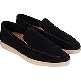 Bruno Liani Men's Summer Stroll Premium Designer Suede Leather Loafers Shoes