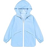 MODAFANS Boys Girls Rain Jacket Waterproof lined Hooded RainCoats Windbreaker