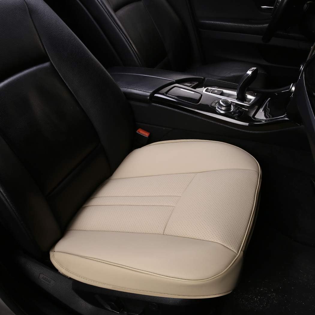 LEATHER FAUX SEAT COVERS FRONT BEIGE Volvo XC90 SE 02