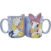 Disney Donald Duck & Dizzy Duck Pair Mug, Set of 2, Approx. 10.1 fl oz (300 ml) SAN4078