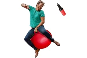WALIKI Hippity Hop Ball for Adults Races | 29" Red Hopper | Jumping Ball | Perfect Outdoor Game for Family Fun