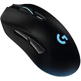 Logitech G703 Lightspeed Wireless Gaming Mouse, 12000 DPI, RGB, Lightweight, 6 Programmable Buttons, On-Board Memory, Long Battery Life, PC/Mac - Black
