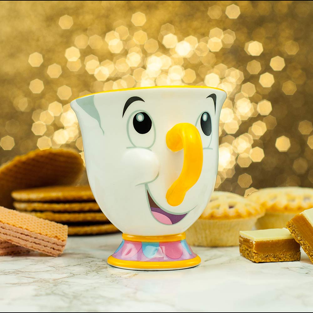 Die Schöne und das Biest Chip-Tasse - Offiziell lizenziert, handbemalt, Disney Tee-Set oder Küchenkollektion 4