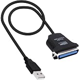 CybNemo USB to Parallel Printer Cable USB 2.0 Type A Male to CN36 Pin Male Parallel IEEE 1284 Centronics 36PIN Adapter Cable for Laptop, PC, Desktop, Computer to Printer