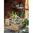 Gardener's Supply Company Garden Harvest Basket | Versatile Gardening & Vegetables Gathering Hod | Natural Smooth Pine - Maple Frame & Coated Mesh | 16"L x 9"W x 7"H - Small