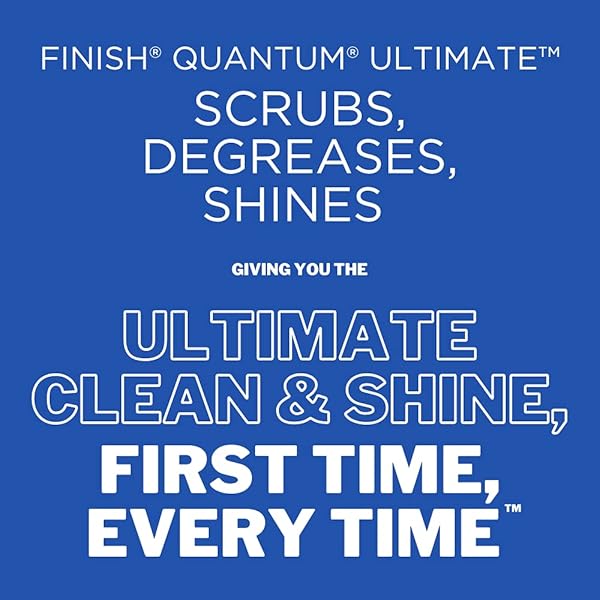 FINISH DISHWASHER DETERGENT, QUANTUM ULTIMATE, FRESH, 72 TABLETS 72 COUNT