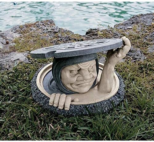 The Dweller Under Backyard Statue Ornament – Backyard Collectible figurines Out of doors Decor Resin Backyard Sculpture – Backyard Artwork Out of doors Decor for Patio,Garden,Yard Artwork Ornament,Housewarming Backyard Reward
