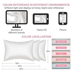 Mulberry Silk Pillow Cases 2 Pack Standard Size