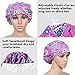 JoyRing 4 Pack Adjustable Surgical Scrub Cap Medical Doctor Bouffant Hats with Sweatband and Free Cotton Mask